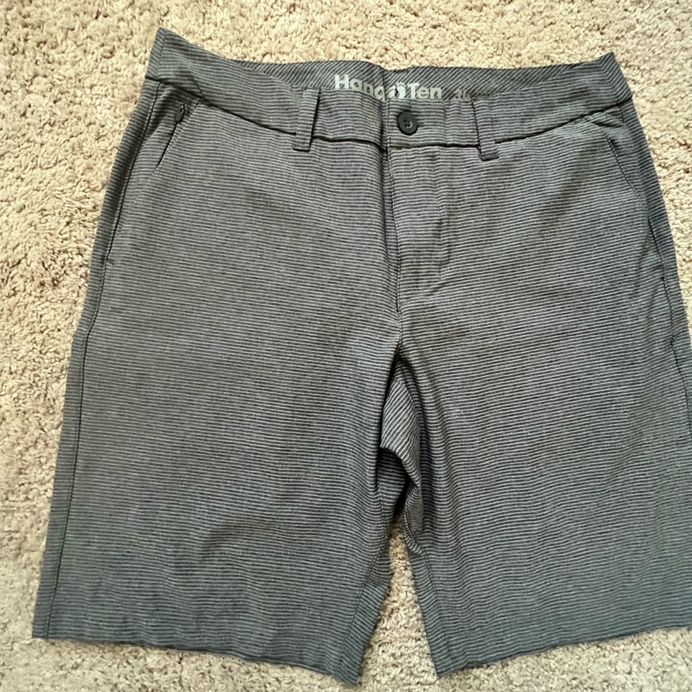 Hang Ten Charcoal Pinstripe Shorts